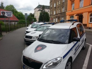 MP Děčín - Psychicky nemocný muž ohrožoval lidi nožem, zadržel ho strážník ve volnu